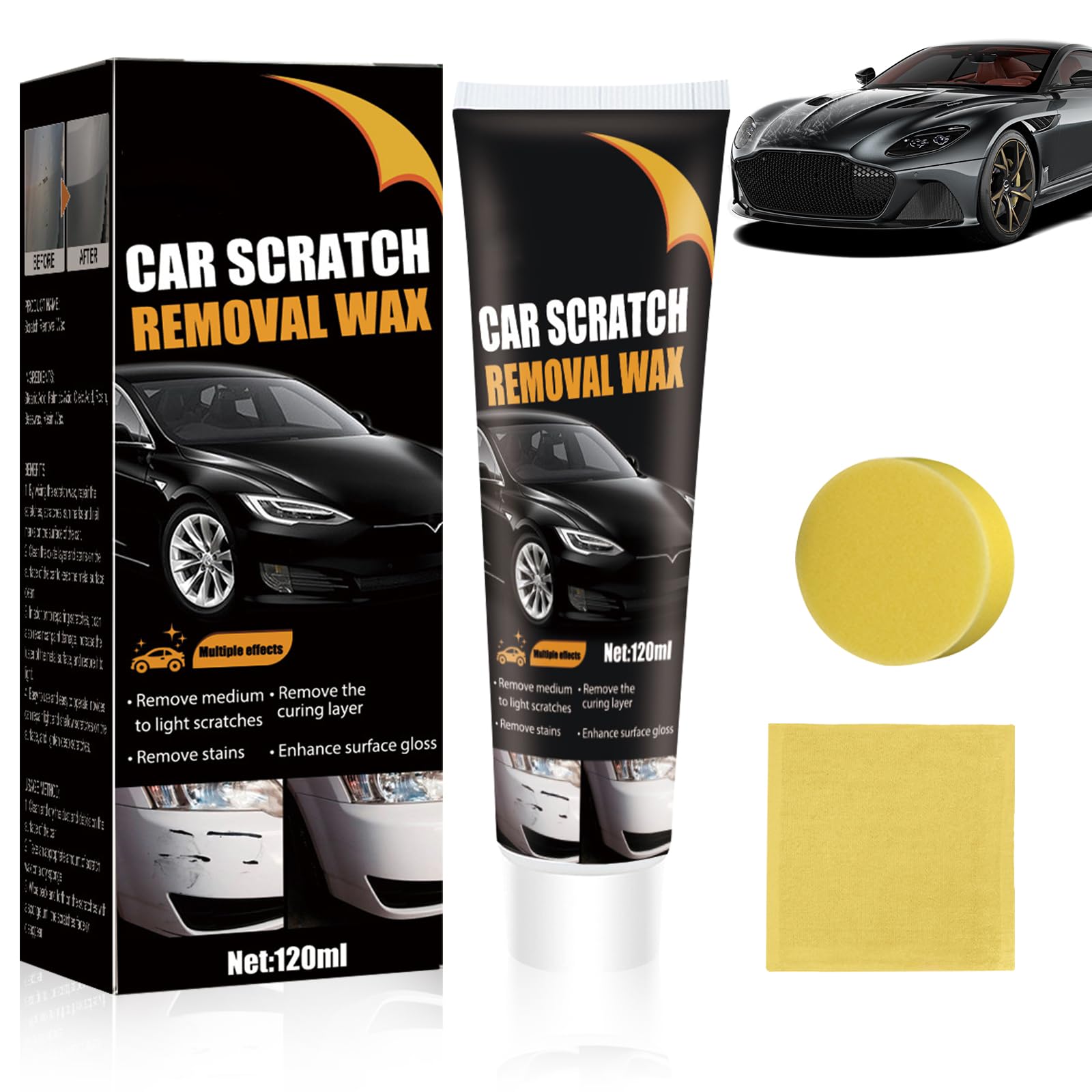 Upgrade Car Scratch Remover for Deep Scratches, Scratch Remover for Vehicles
| Car Polishing Wax Scratch Remover for Ve